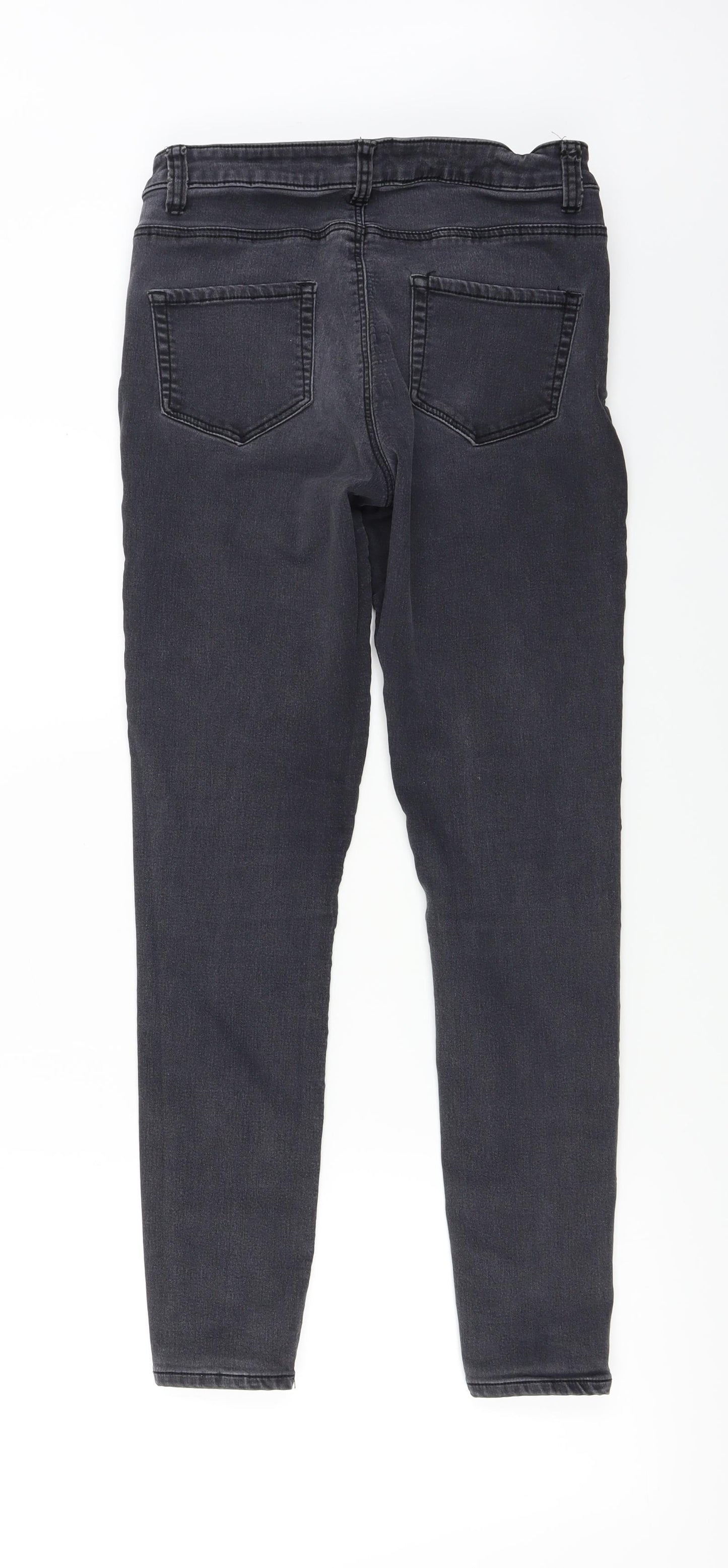 denim co Womens Grey   Straight Jeans Size 12 L25 in