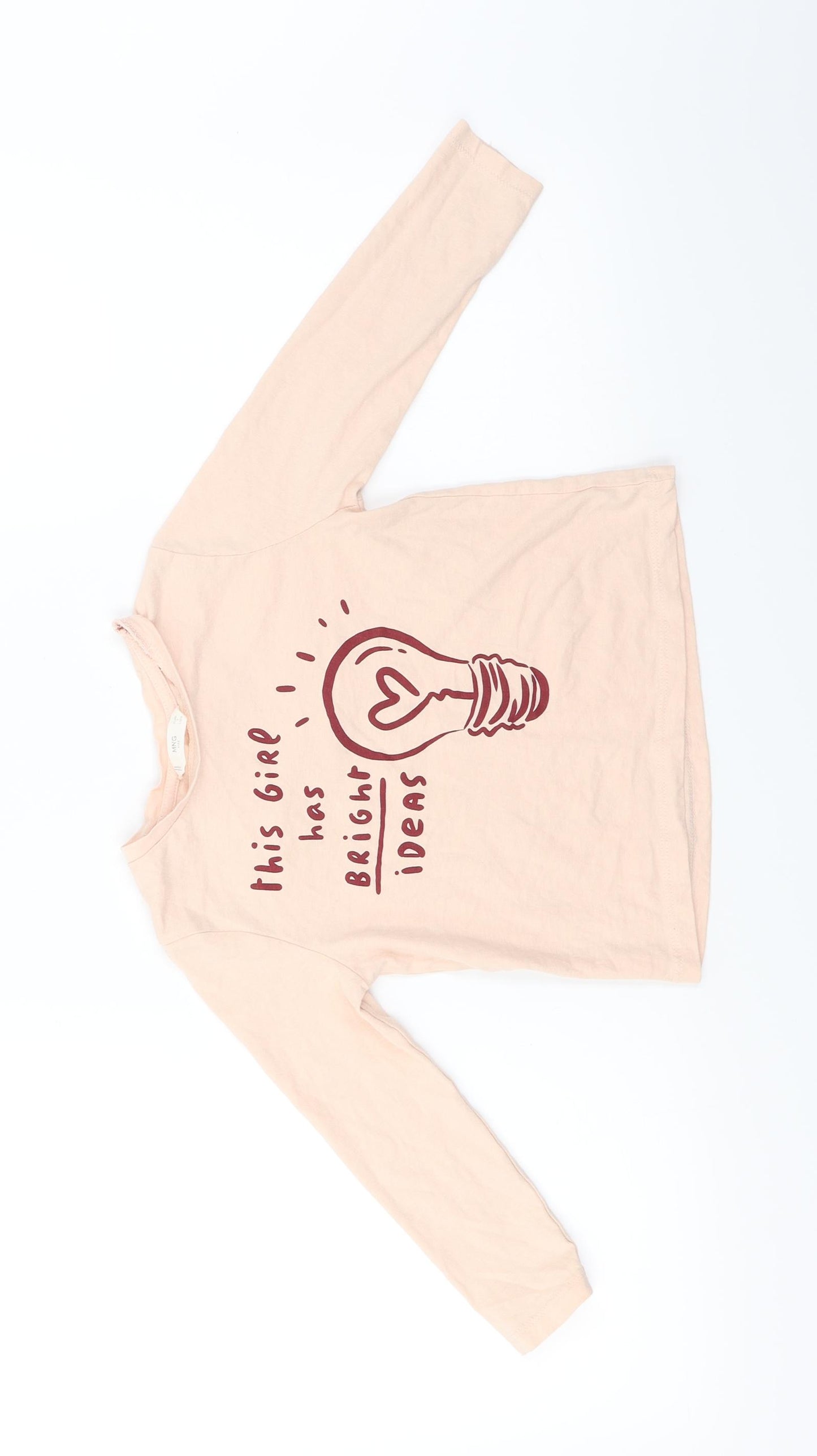 Mng  Girls Pink   Basic T-Shirt Size 5 Years