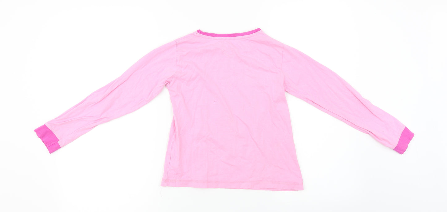 Disney  Girls Pink   Basic T-Shirt Size 7-8 Years