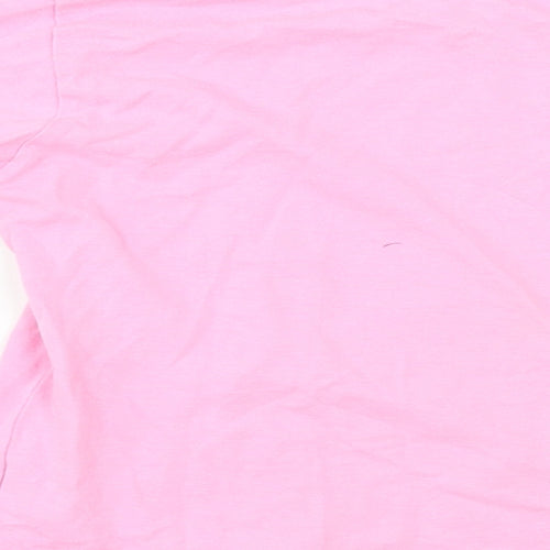 Disney  Girls Pink   Basic T-Shirt Size 7-8 Years