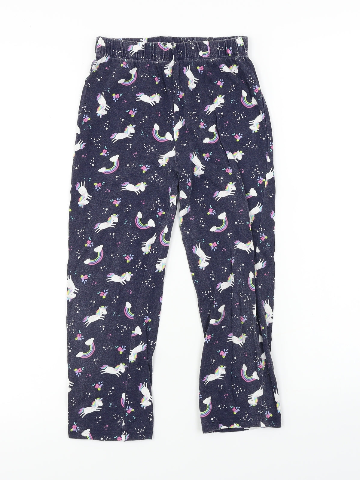 Primark  Girls Blue   Jogger Trousers Size 6-7 Years
