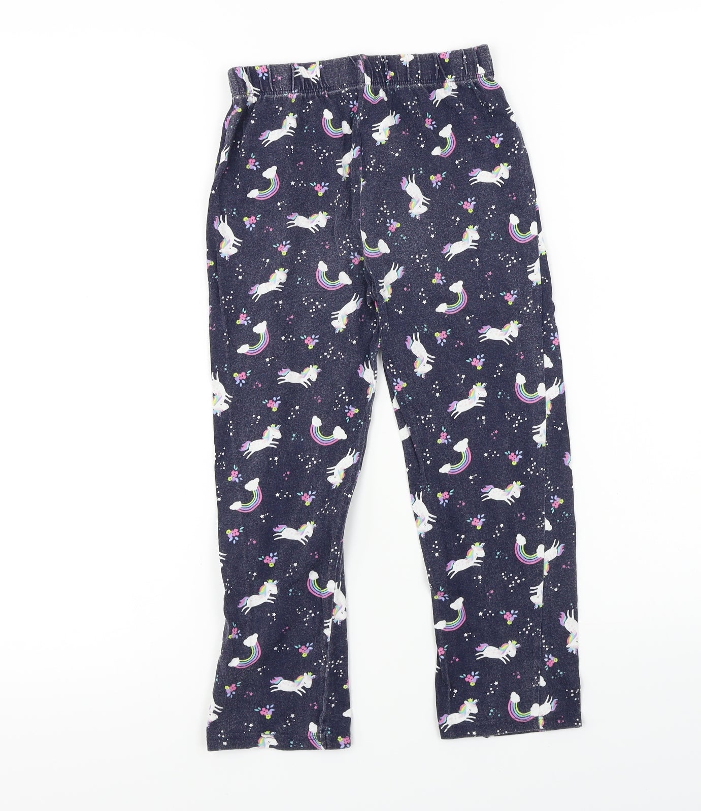 Primark  Girls Blue   Jogger Trousers Size 6-7 Years
