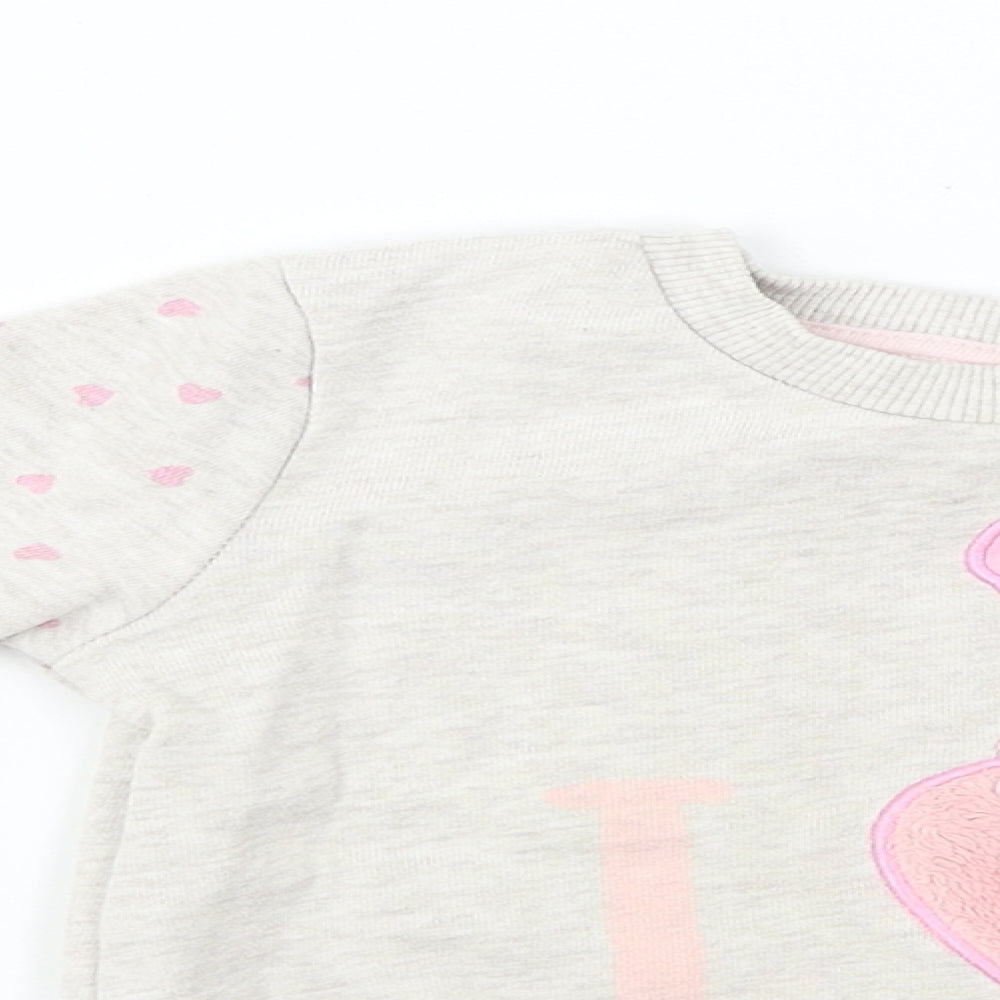 TU Girls Grey   Pullover Jumper Size 2-3 Years