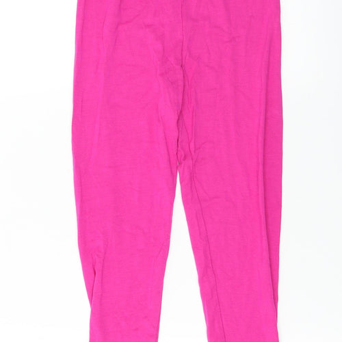 Preworn  Girls Pink   Jogger Trousers Size 5-6 Years
