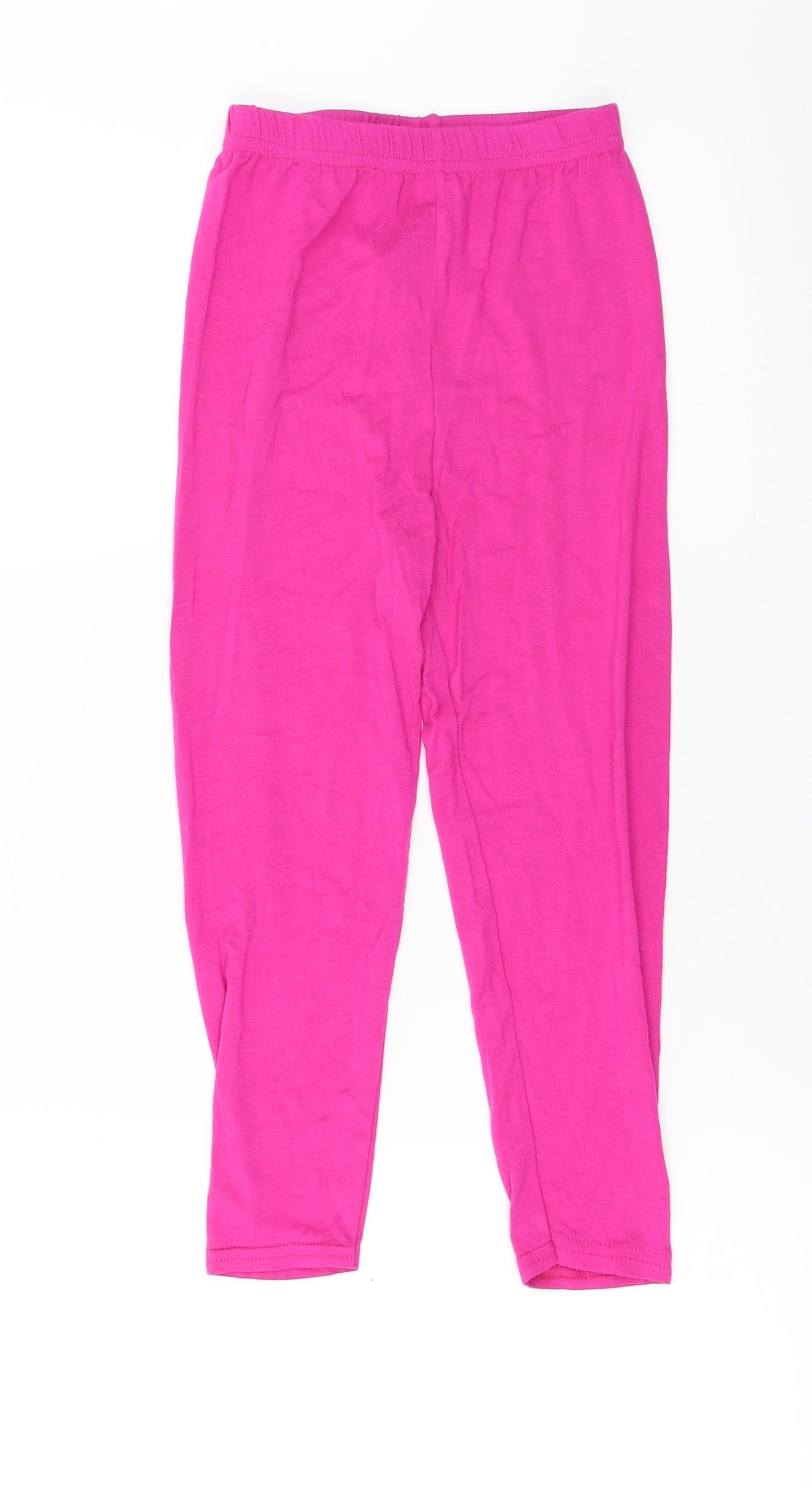 Preworn  Girls Pink   Jogger Trousers Size 5-6 Years