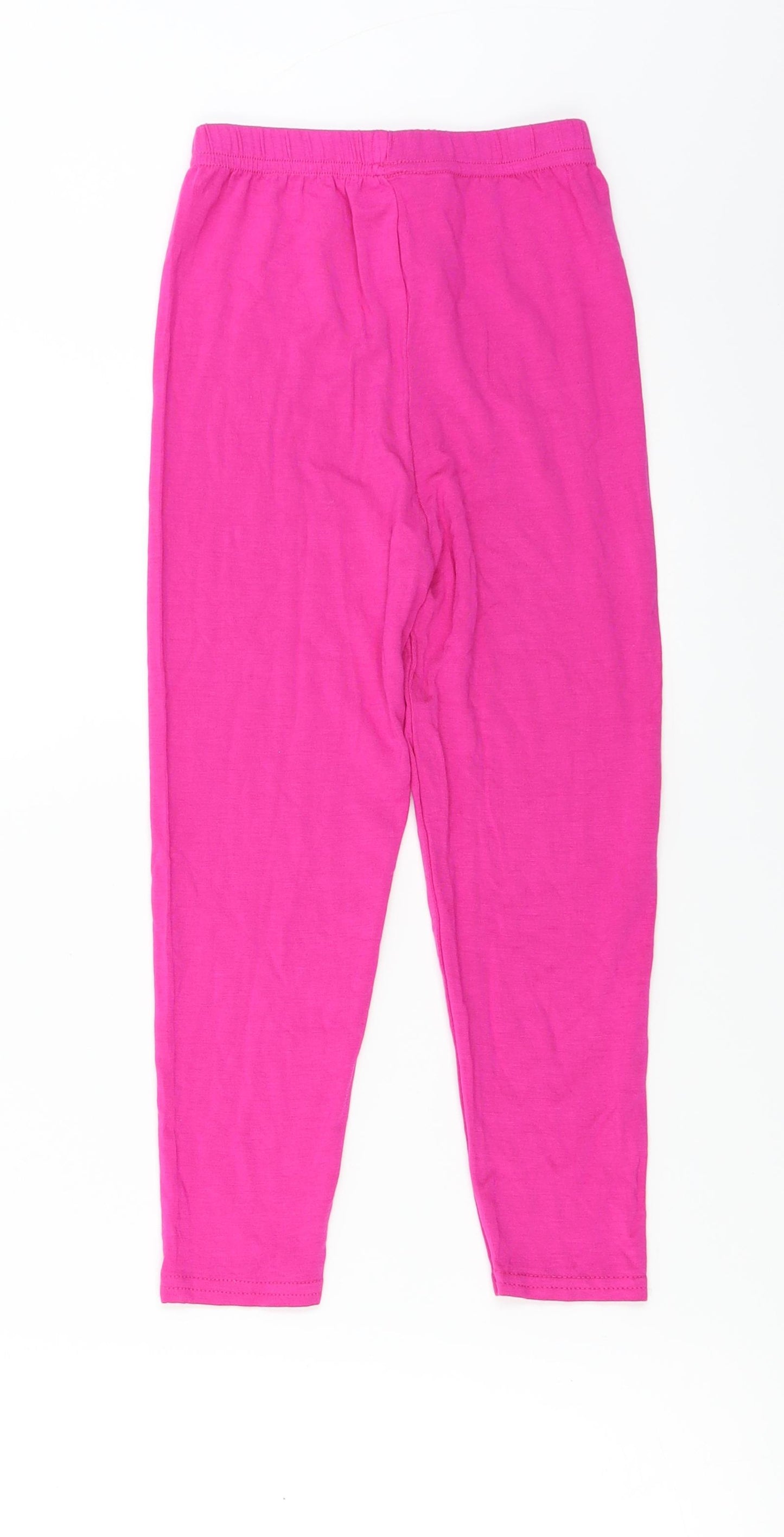 Preworn  Girls Pink   Jogger Trousers Size 5-6 Years