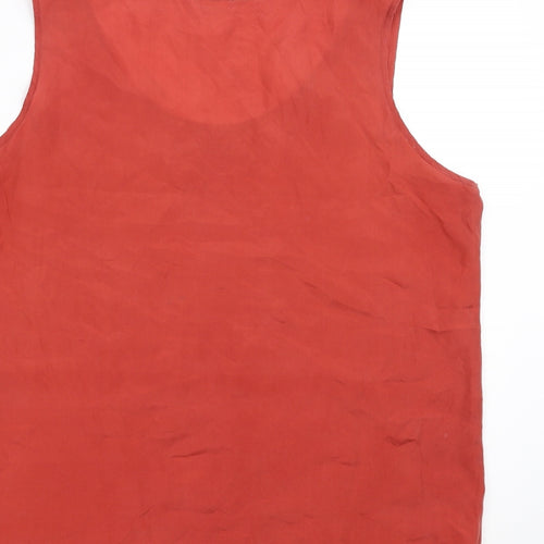 Preworn Womens Red   Basic Blouse Size 16  - rust coloured