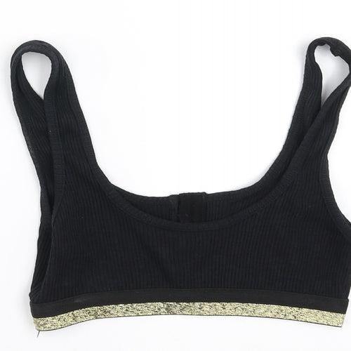New Look Womens Black   Cropped Tank Size 8