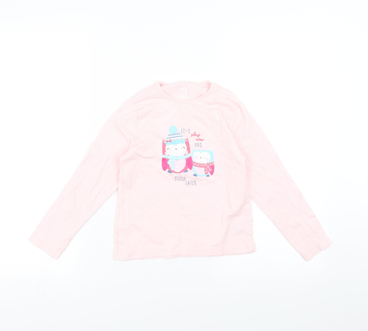 Young Dimension Girls Pink   Basic T-Shirt Size 6-7 Years  - animals