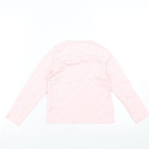 Young Dimension Girls Pink   Basic T-Shirt Size 6-7 Years  - animals