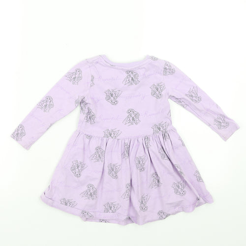 George Girls Purple   T-Shirt Dress  Size 18-24 Months  - rapunzel
