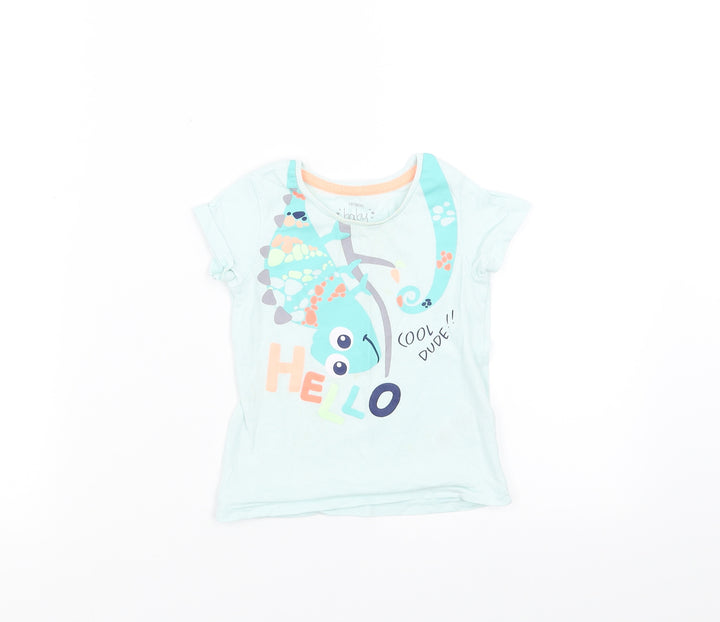 PEP&CO Baby Green Basic T-Shirt Size 12-18 Months - HELLO