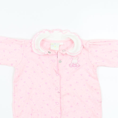 Zip Zap Girls Pink   Babygrow One-Piece Size 3-6 Months  - Alphabet