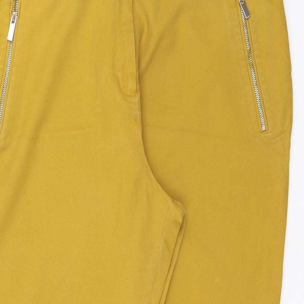 F&F Womens Yellow   Trousers  Size 18 L26 in