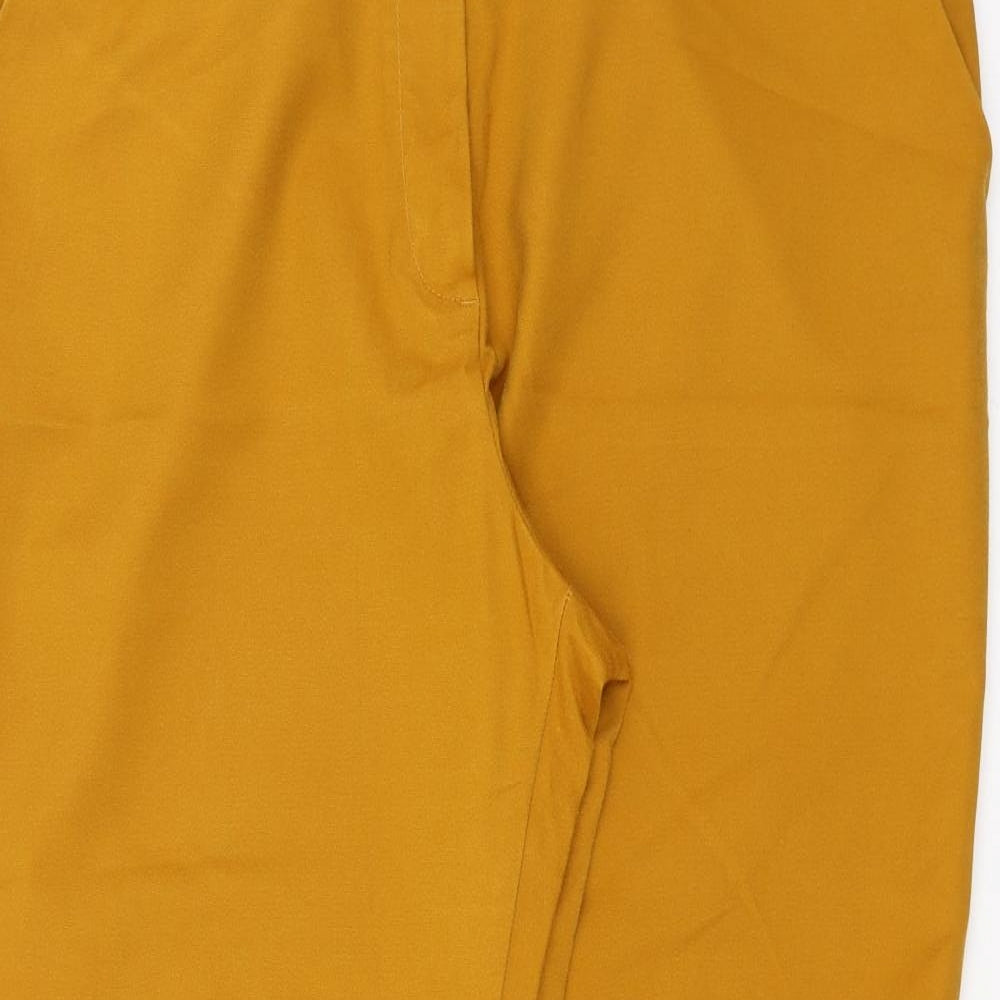 F&F Womens Yellow   Trousers  Size 18 L26 in - Mustard