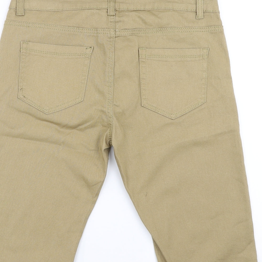 Noroze Womens Beige  Denim Bermuda Shorts Size 14