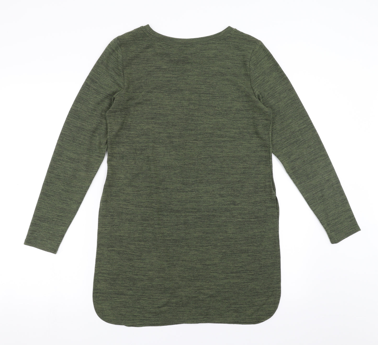 Bonmarché Womens Green   Jumper Dress  Size 10  - side slits