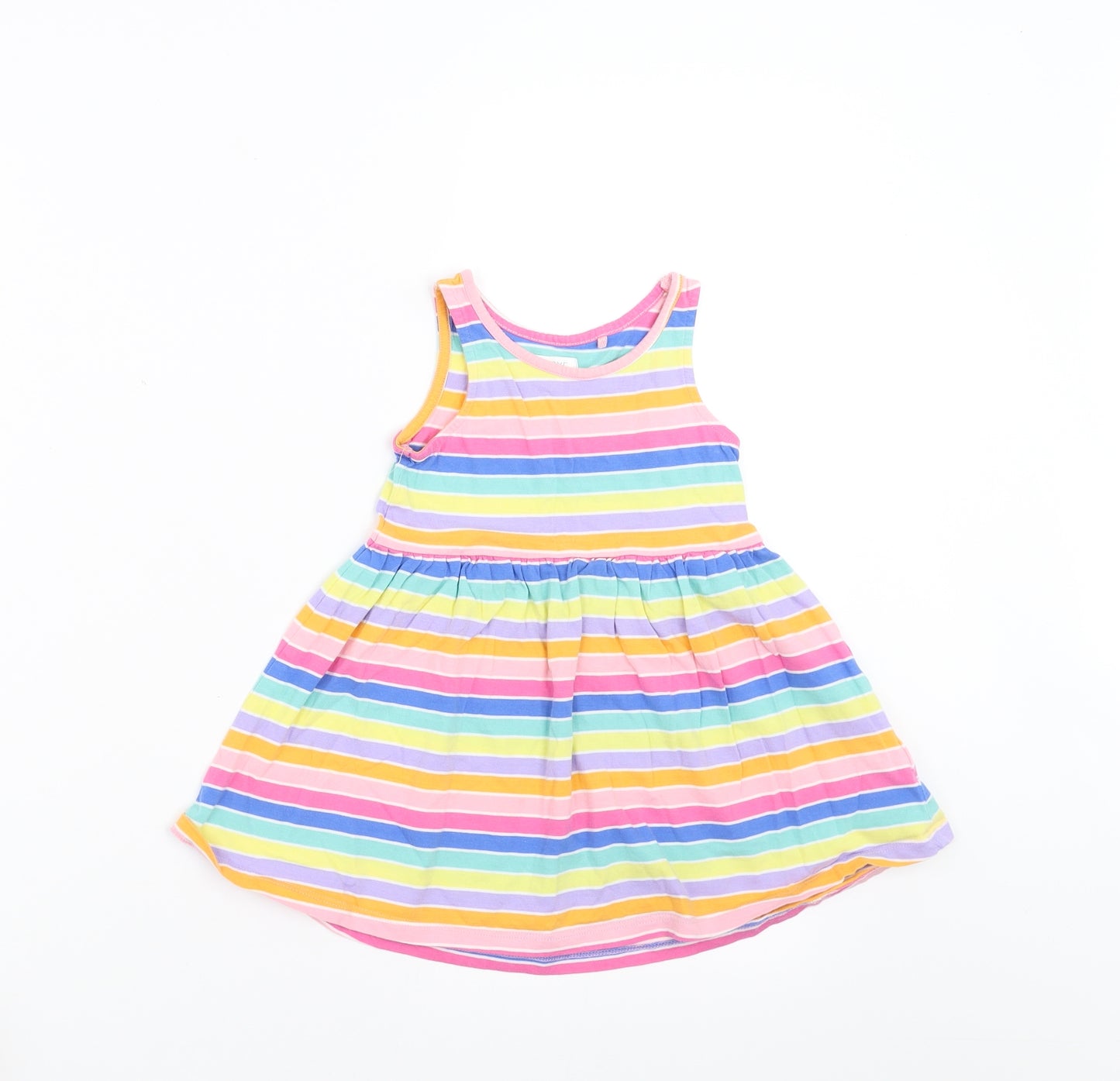 NEXT Girls Multicoloured Striped  Fit & Flare  Size 12-18 Months