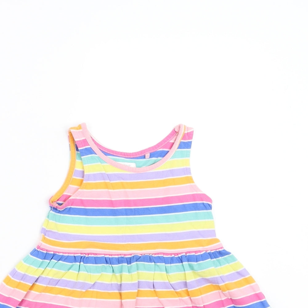 NEXT Girls Multicoloured Striped  Fit & Flare  Size 12-18 Months