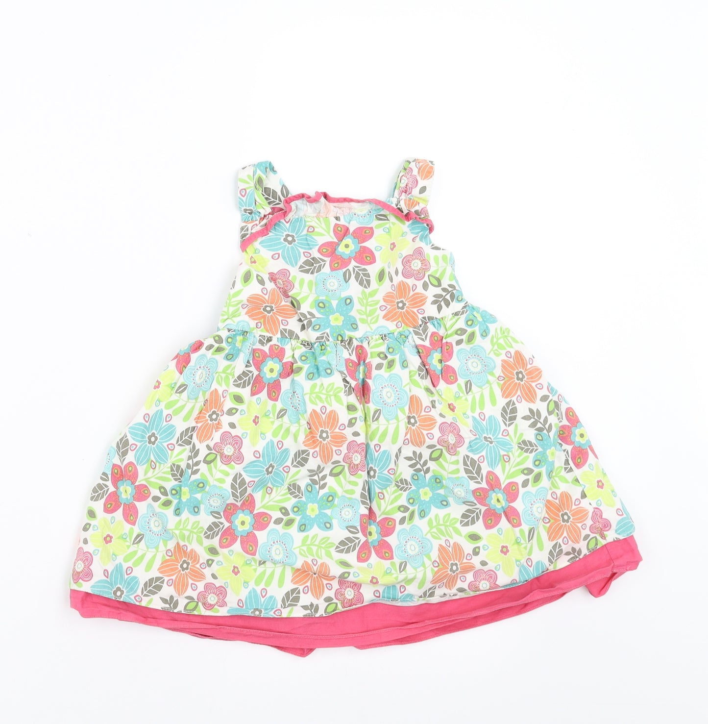 Sainsburys Girls Multicoloured Floral  Fit & Flare  Size 12-18 Months