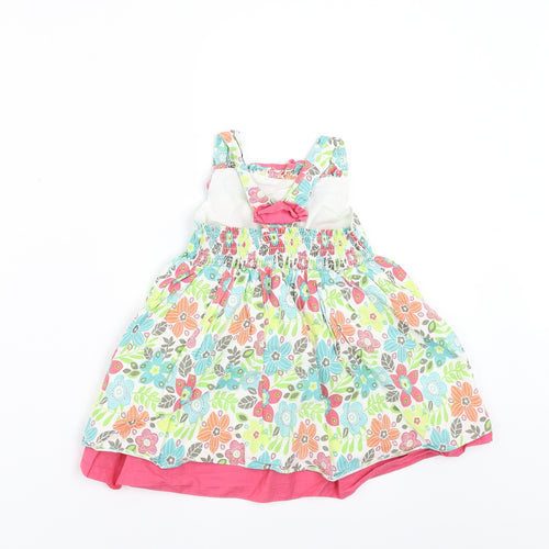 Sainsburys Girls Multicoloured Floral  Fit & Flare  Size 12-18 Months