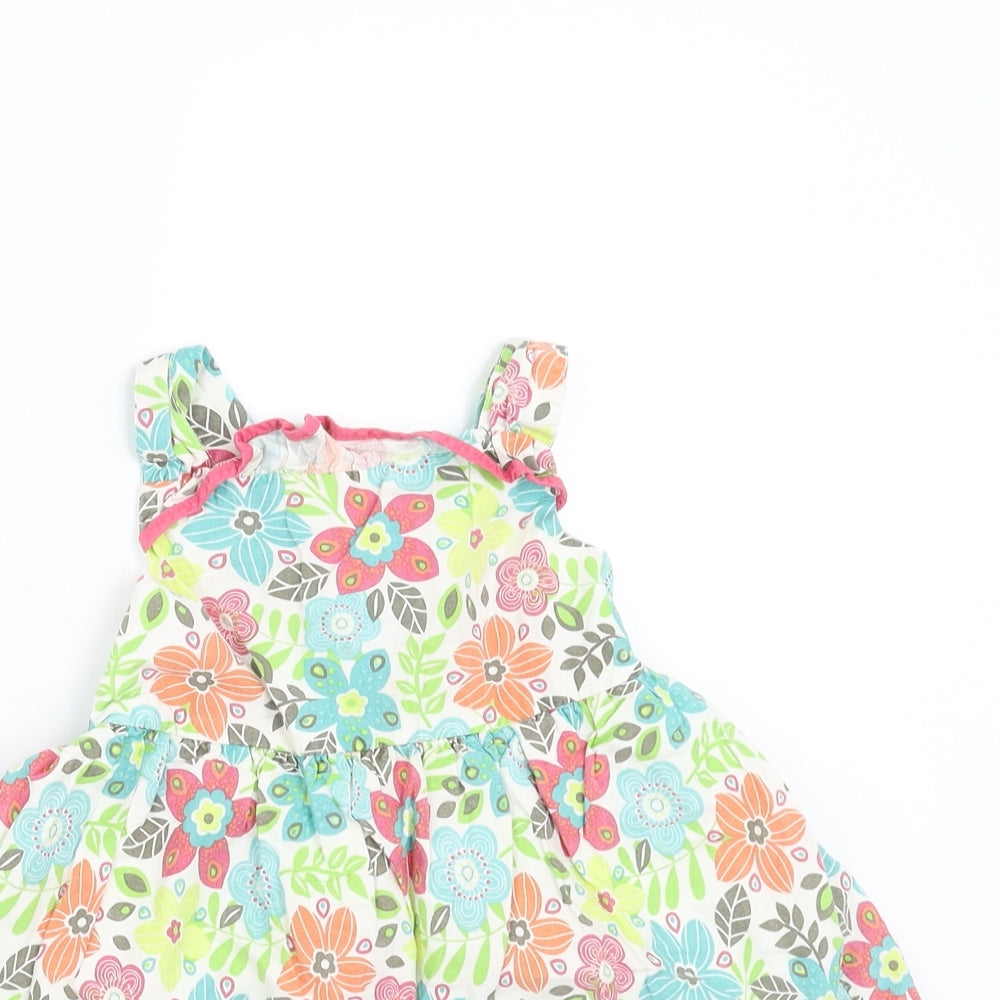 Sainsburys Girls Multicoloured Floral  Fit & Flare  Size 12-18 Months