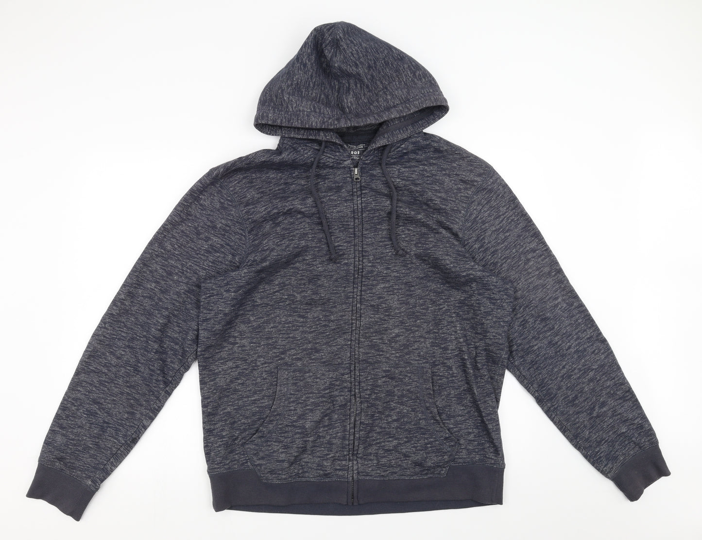 Sainsburys Mens Blue   Full Zip Hoodie Size L