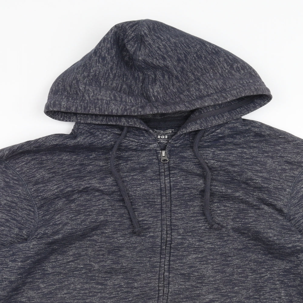 Sainsburys Mens Blue   Full Zip Hoodie Size L