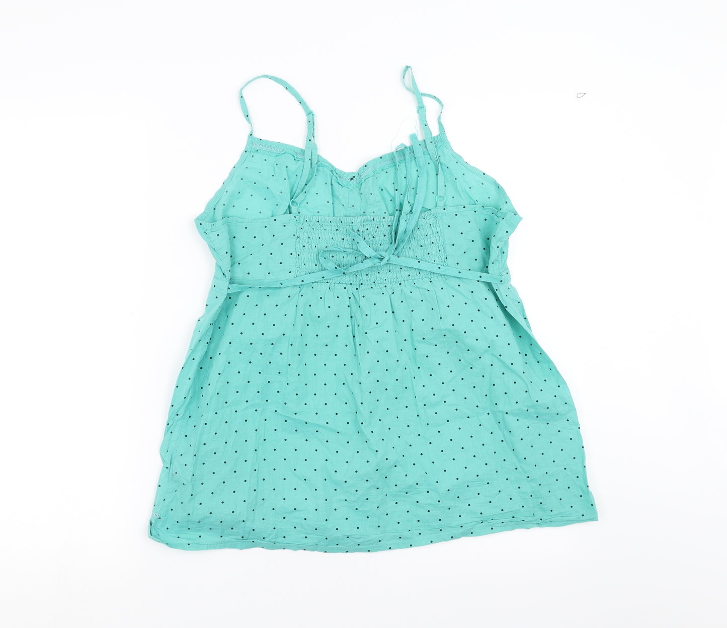 F&F Womens Green Polka Dot  Camisole Blouse Size 16