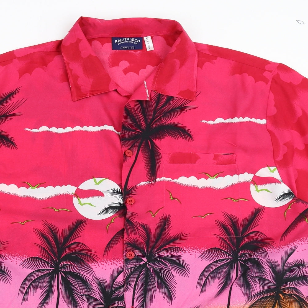 Pacific & Co Mens Multicoloured    Button-Up Size L  - Hawaiian shirt