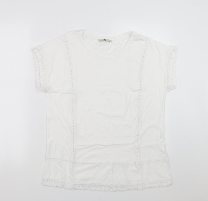 Sainsburys Womens White   Basic T-Shirt Size 16