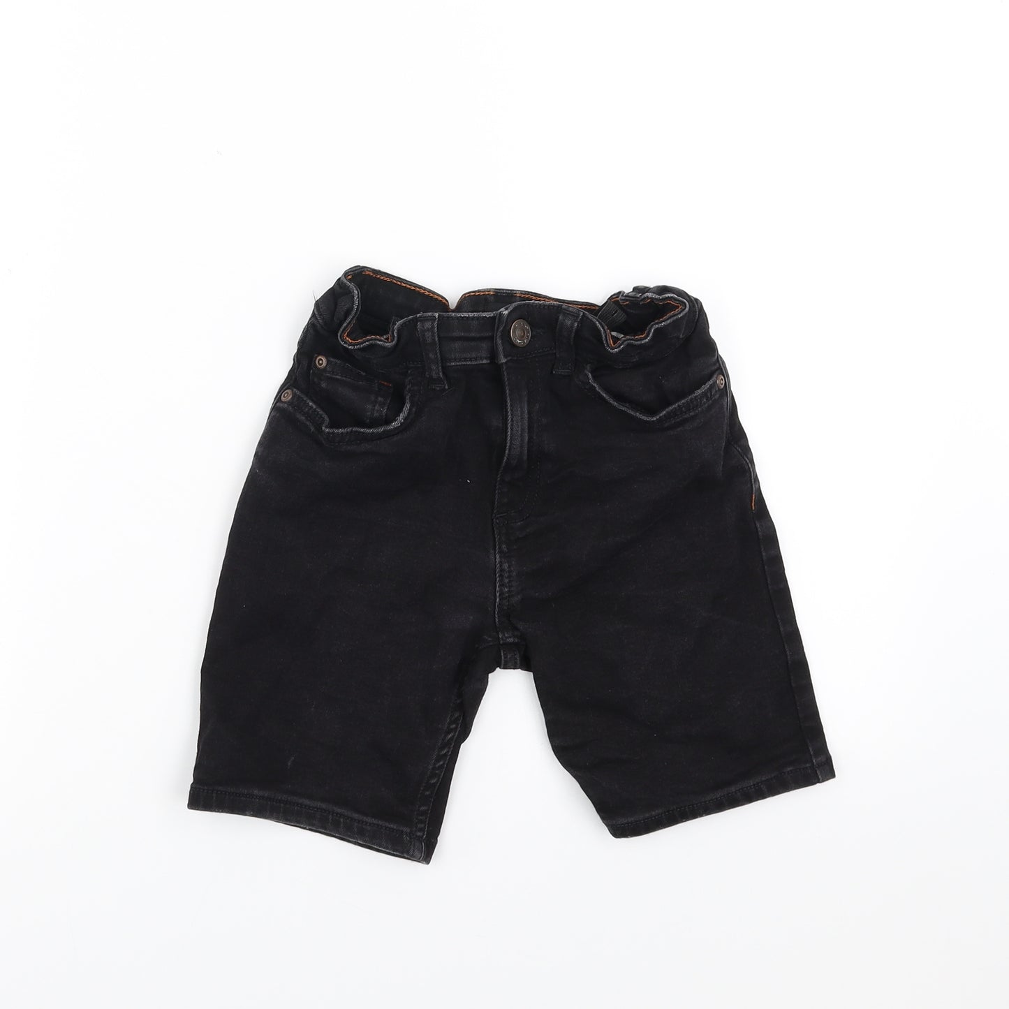 River Island Boys Black  Denim Bermuda Shorts Size 7-8 Years