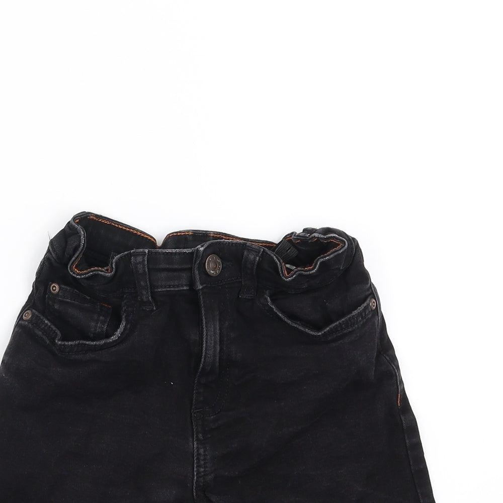 River Island Boys Black  Denim Bermuda Shorts Size 7-8 Years