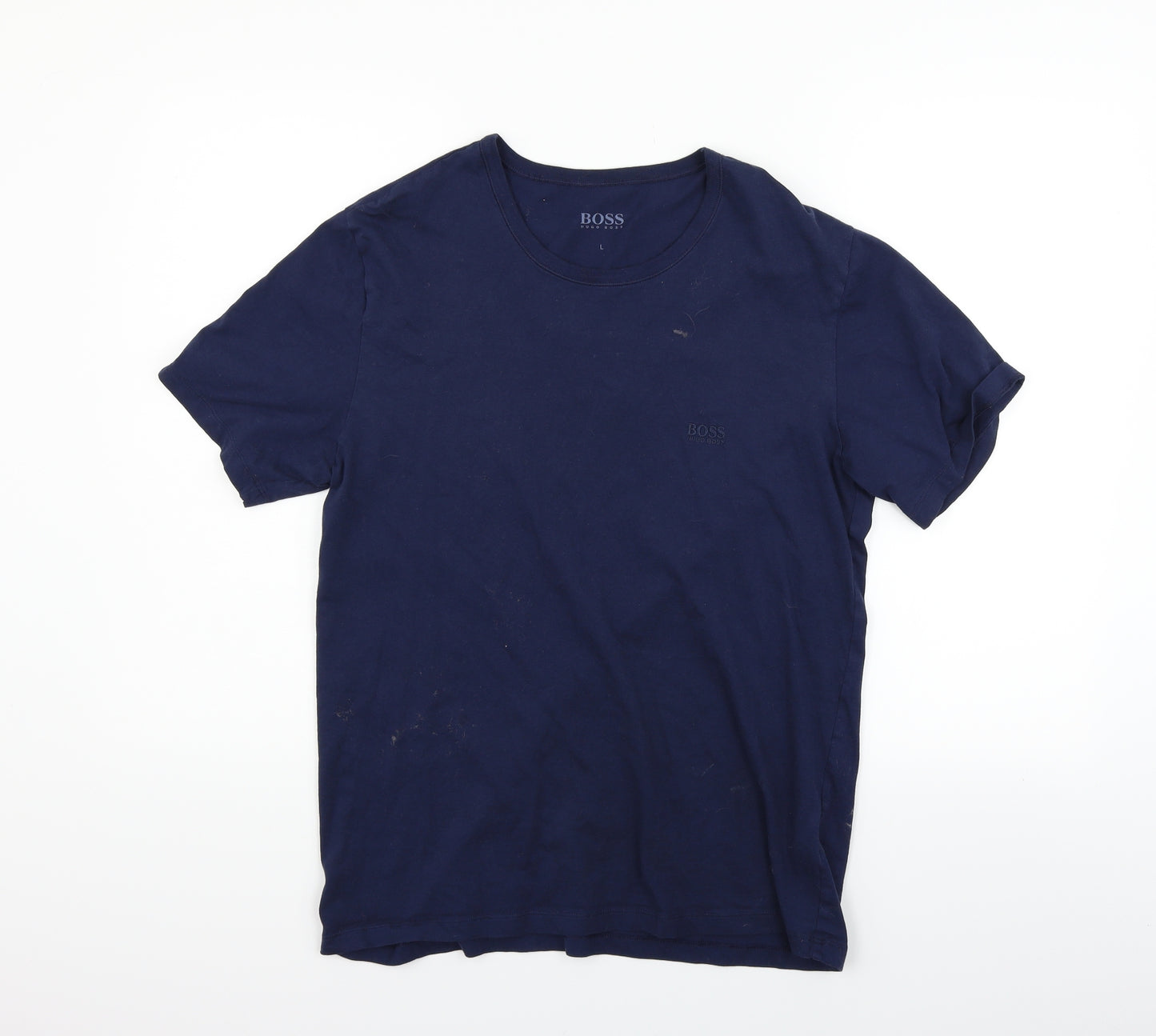 HUGO BOSS Mens Blue    T-Shirt Size L