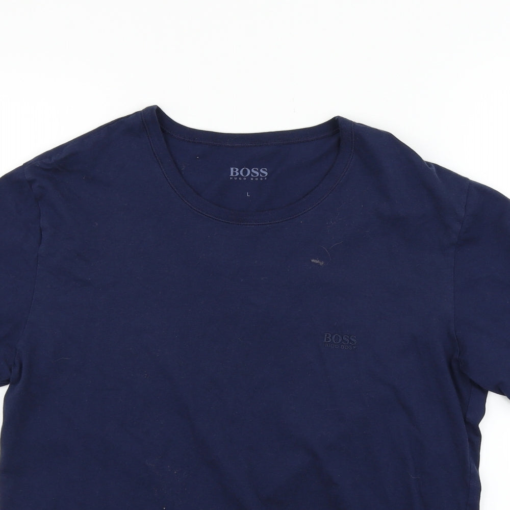 HUGO BOSS Mens Blue    T-Shirt Size L