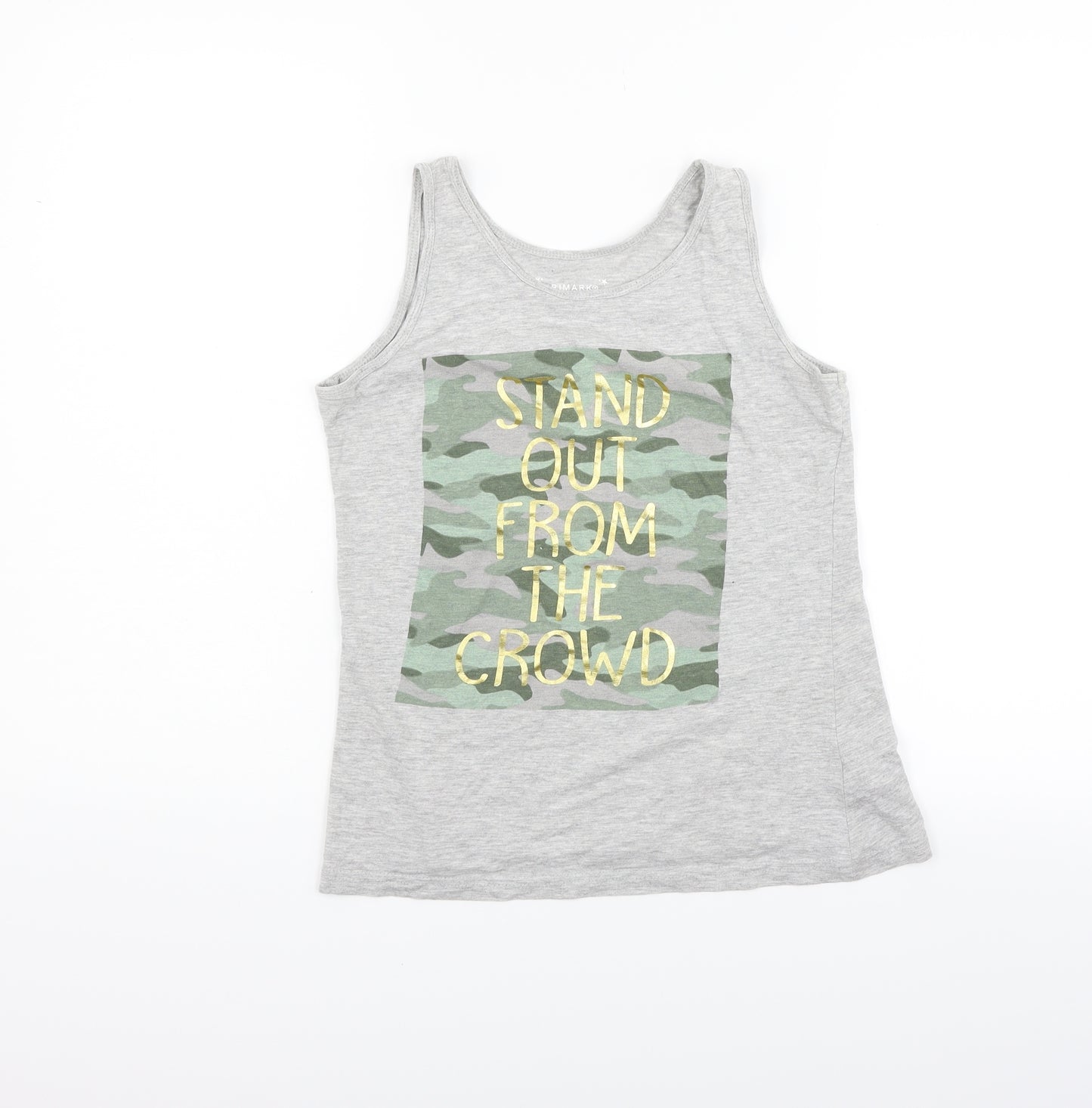 Primark Girls Grey   Basic Tank Size 12-13 Years