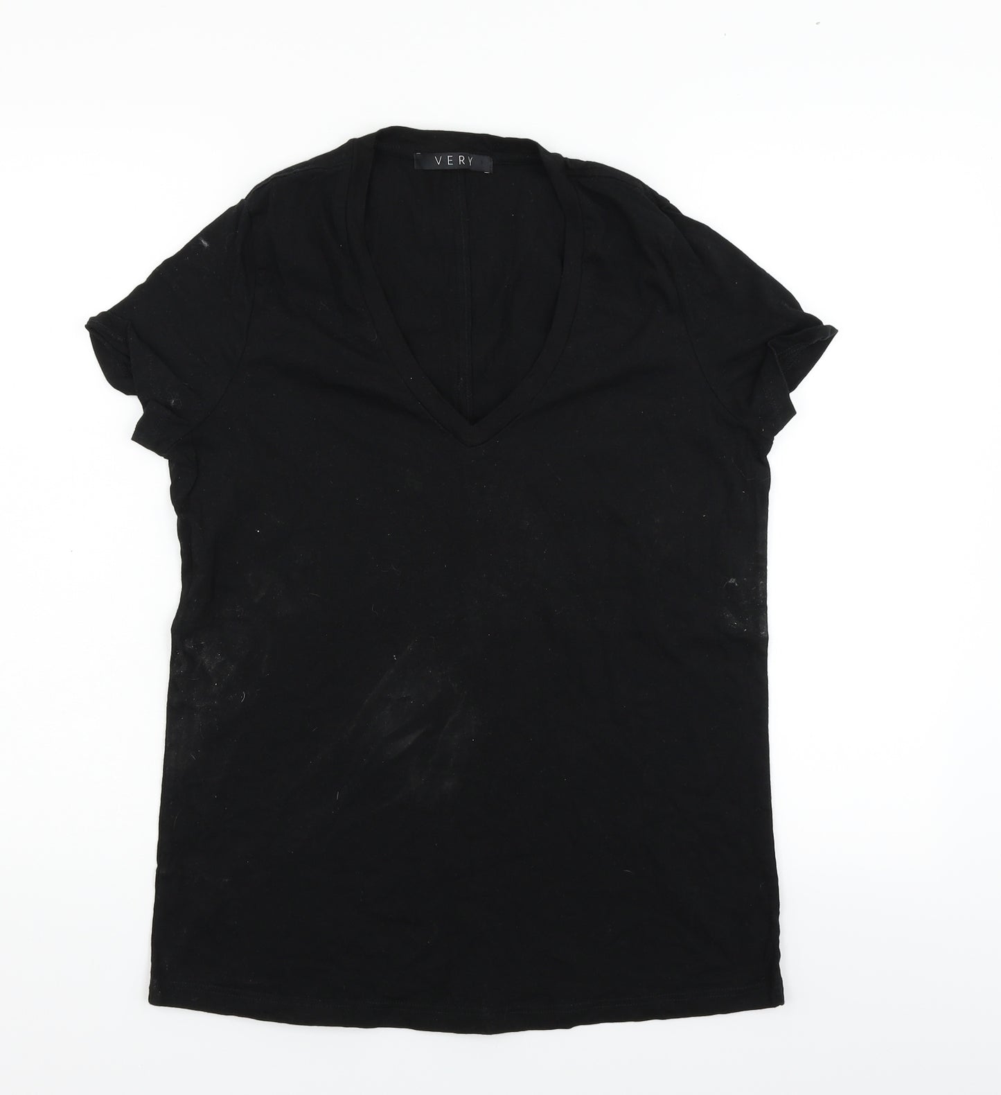 Very Womens Black   Basic T-Shirt Size 10