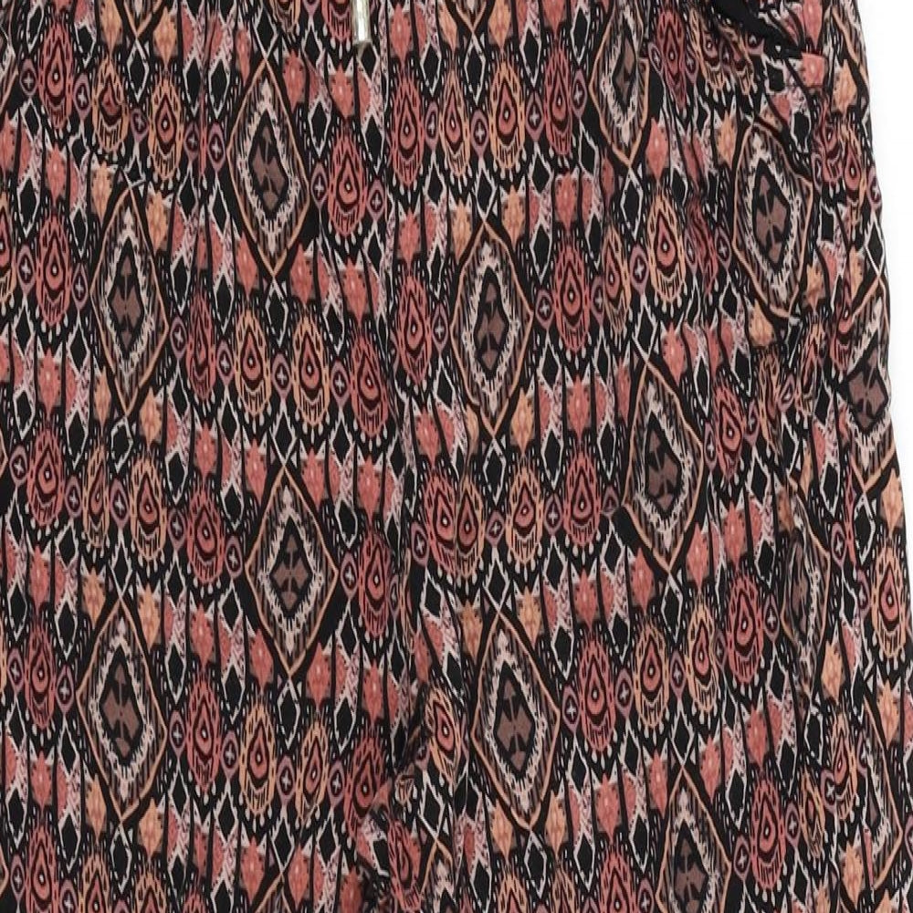 Atmosphere Womens Black Geometric  Jegging Trousers Size 12 L25 in