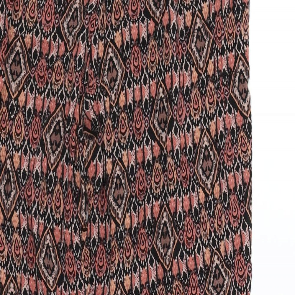 Atmosphere Womens Black Geometric  Jegging Trousers Size 12 L25 in
