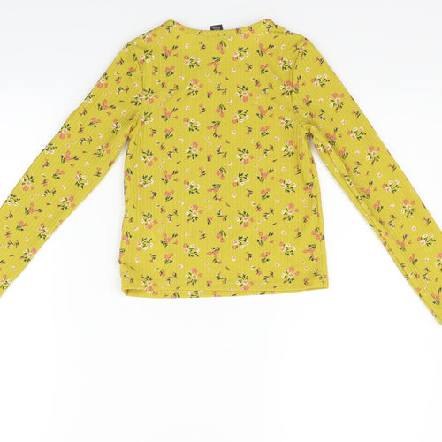 Primark Girls Yellow   Basic T-Shirt Size 8-9 Years