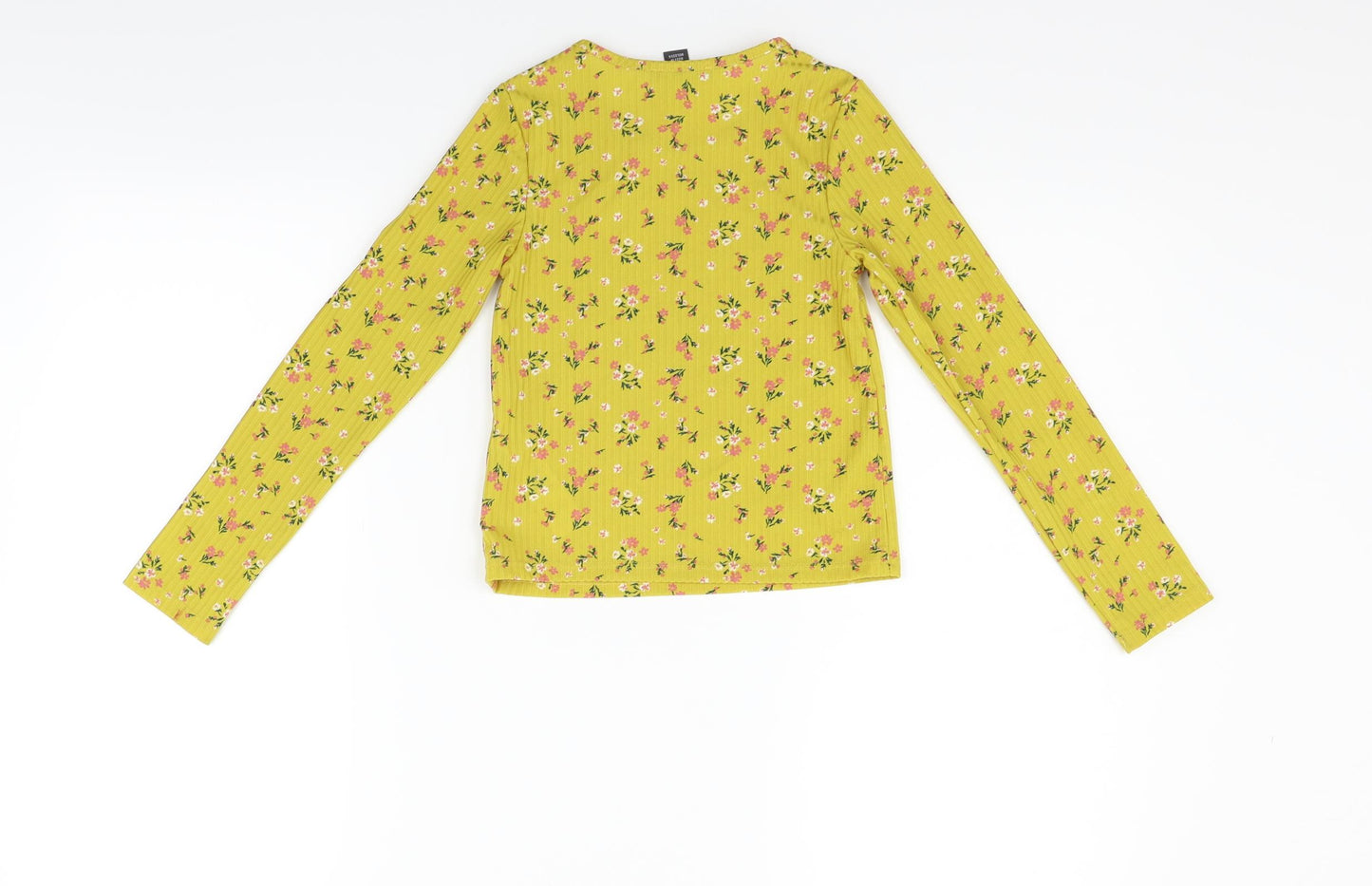 Primark Girls Yellow   Basic T-Shirt Size 8-9 Years