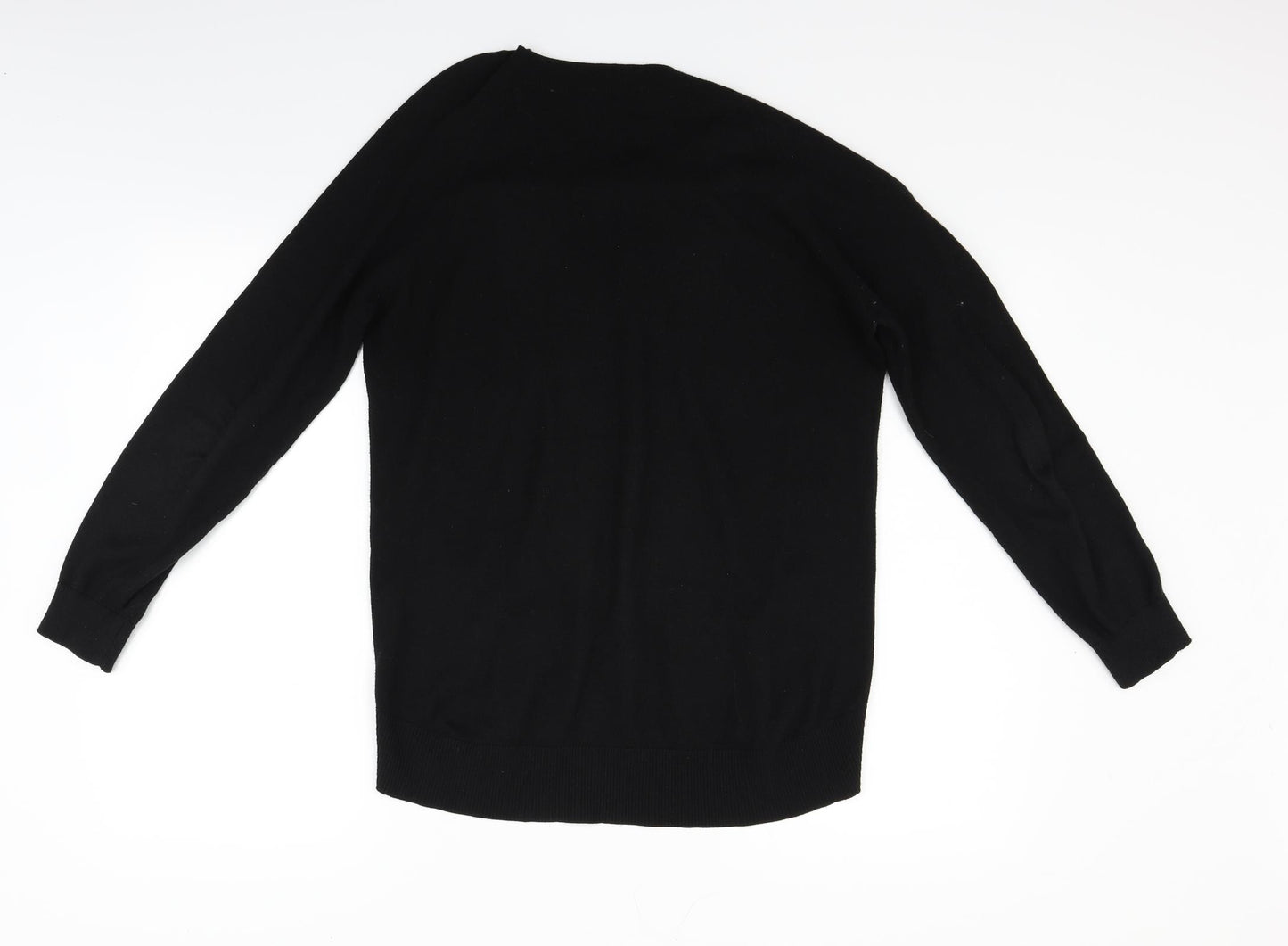 Oasis Womens Black Floral  Pullover Jumper Size M