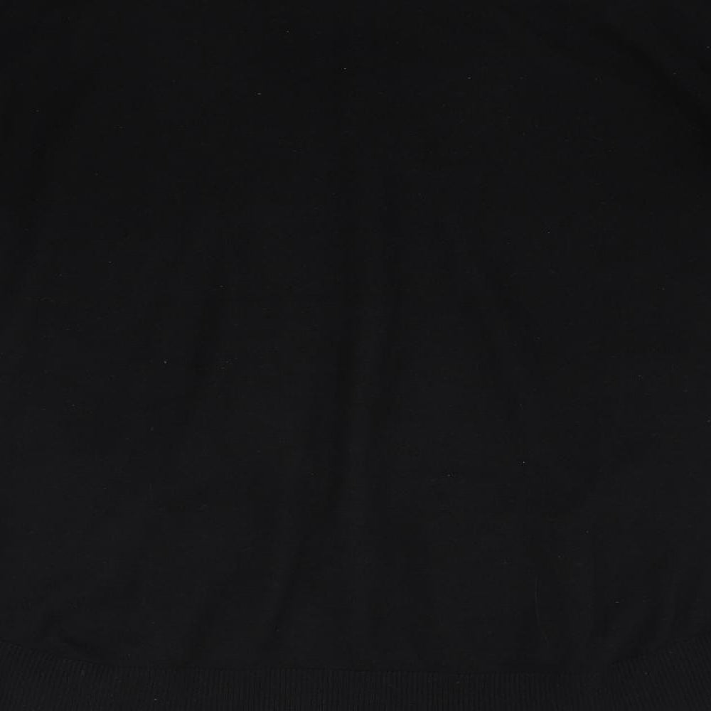 Oasis Womens Black Floral  Pullover Jumper Size M