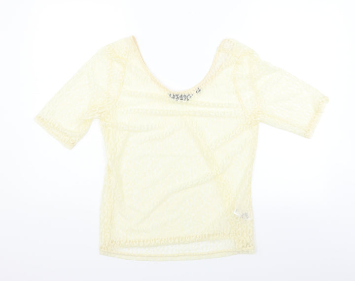 Dorothy Perkins Womens Yellow   Basic Blouse Size 16