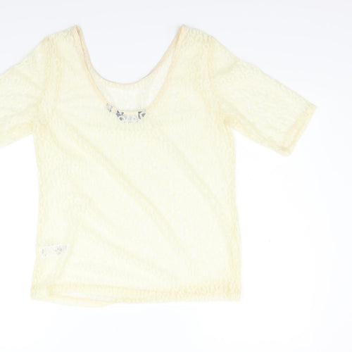 Dorothy Perkins Womens Yellow   Basic Blouse Size 16