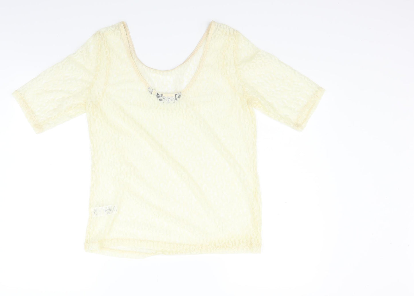 Dorothy Perkins Womens Yellow   Basic Blouse Size 16