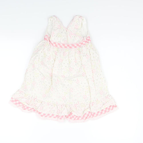 Matalan Girls Pink Check  Fit & Flare  Size 2-3 Years