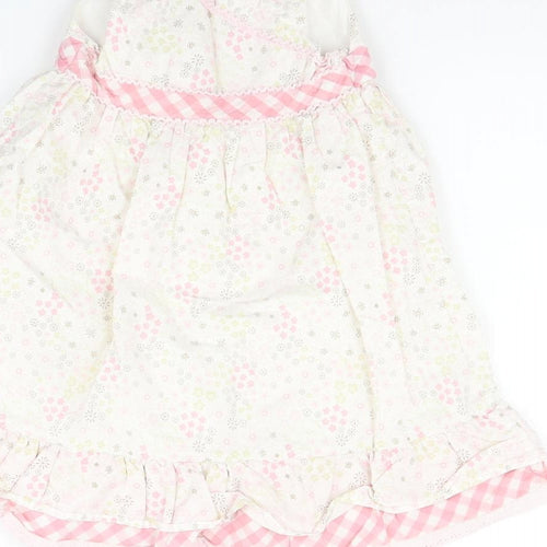 Matalan Girls Pink Check  Fit & Flare  Size 2-3 Years