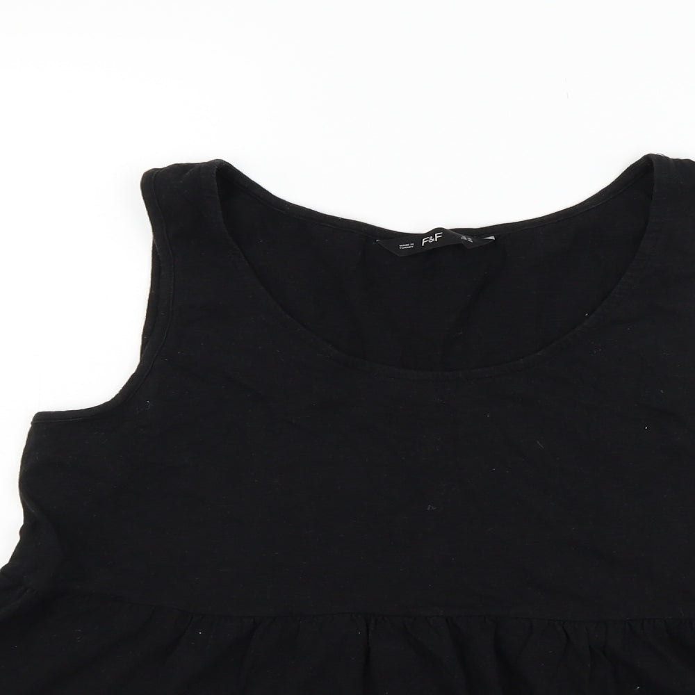 F&F Womens Black   Basic Blouse Size 16
