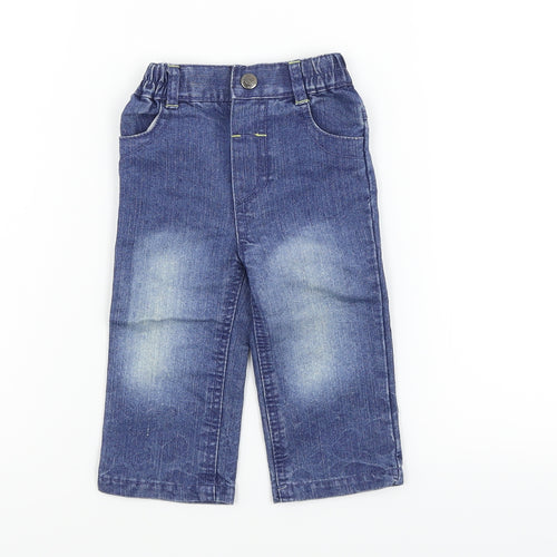 Earlydays Boys Blue   Cargo Jeans Size 6-9 Months